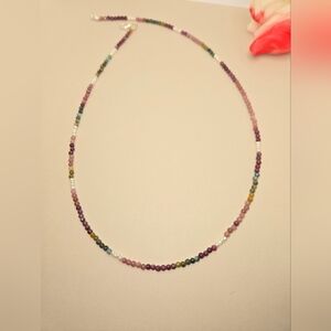 Tourmaline With Pearls